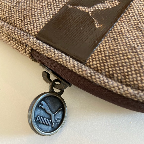 PUMA brown tablet carrier with leather detail - Picture 3 of 5